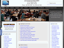 Tablet Screenshot of jeromeschools.org
